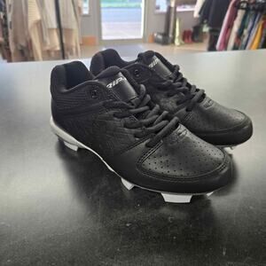 RIP-IT Diamond Dynasty 2.0 Youth Molded Softball Cleats - Black/White - Size 5Y